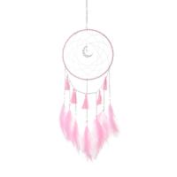 Fashion Dream Catcher, Iron, with Feather & Velveteen Cord, handmade 
