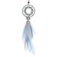 Fashion Dream Catcher, Iron, with Feather & PU Leather, handmade, for home and office 