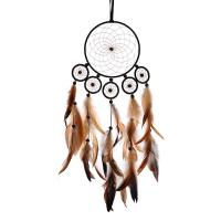 Fashion Dream Catcher, Iron, with leather cord & Feather, handmade 