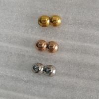 Stainless Steel Screw Clasp, plated Approx 1mm 