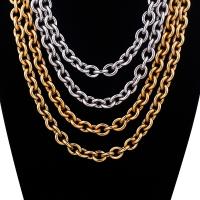 Titanium Steel Chain Necklace, plated, Unisex & oval chain 9.5mm 