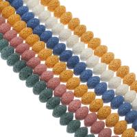 Natürliche Lava Perlen, keine, 13*8mm, Bohrung:ca. 1mm, Länge:ca. 14.9 ZollInch, ca. 45PCs/Strang, verkauft von Strang