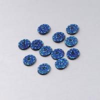 Fashion Resin Cabochons, fashion jewelry & DIY, blue, 12mm Approx 1mm 