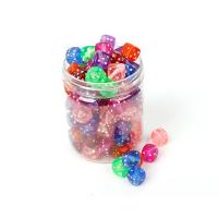 Acrylic Beads, Dice, Mini & cute & DIY & transparent 9*9mm 