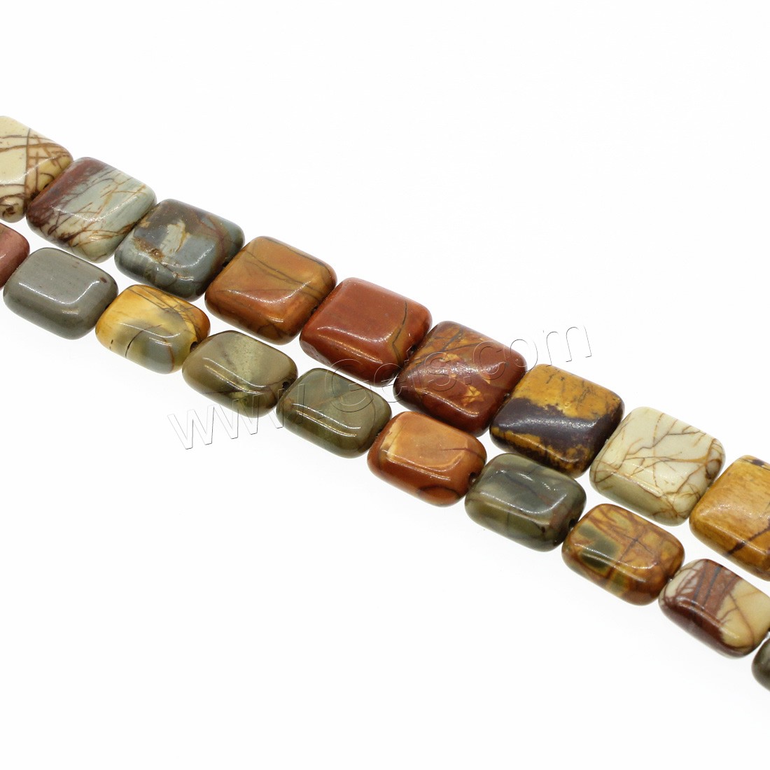 ナチュラルアフリカントルコ石 ビーズ, 長方形, 異なるサイズの選択, 穴:約 1mm, 長さ:約 14.9 インチ, 約 36パソコン/ストランド, 売り手 ストランド