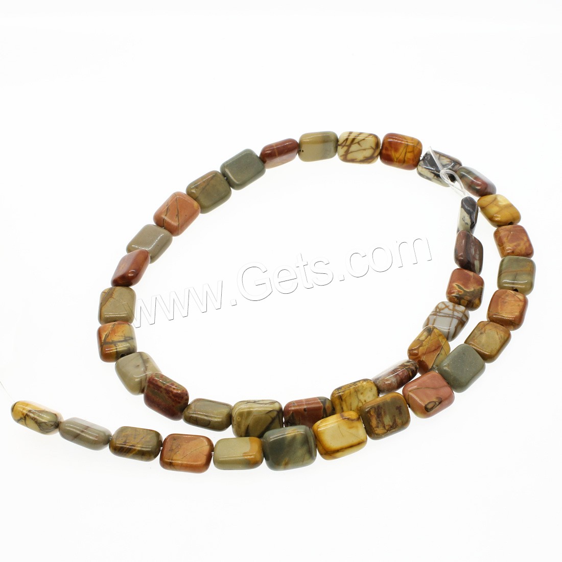Natürliche afrikanische Türkis Perle, Rechteck, verschiedene Größen vorhanden, Bohrung:ca. 1mm, Länge:ca. 14.9 ZollInch, ca. 36PCs/Strang, verkauft von Strang
