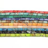 Mixed Gemstone Beads, Rectangle, fashion jewelry 6*10mm Approx 1mm Approx 14.9 Inch, Approx 
