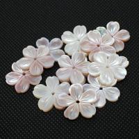 Weiße Muschel Perlkappen, Blume, Niedlich & Modeschmuck, keine, 20mm, Bohrung:ca. 1mm, verkauft von PC