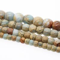 Koreite Beads, Drum, vintage skyblue Approx 1mm Approx 14.9 Inch 