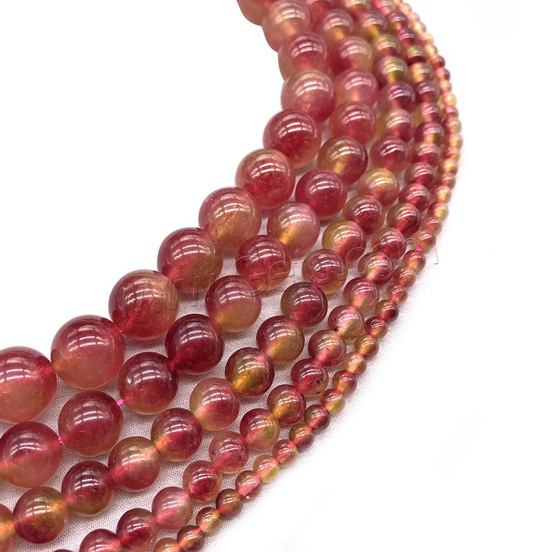 Carnelian Beads, Round, fashion jewelry & different size for choice, cherry quartz, Hole:Approx 1mm, Length:Approx 14.9 Inch, Sold By Strand
