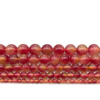 Сердолик бисер, сердолик, Круглая, ювелирные изделия моды & разный размер для выбора, вишневый кварц, отверстие:Приблизительно 1mm, длина:Приблизительно 14.9 дюймовый, продается Strand