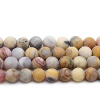 Natural Crazy Agate Beads, Round & frosted Approx 1mm Approx 14.9 Inch 