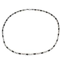 Cadena del collar de acero inoxidable, Sostenible & Joyería, color original, 3.6x3.6mm, longitud:aproximado 14.18 Inch, 50Strandsfilamento/Bolsa, Vendido por Bolsa