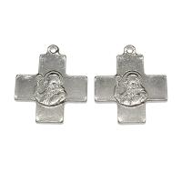 Stainless Steel Cross Pendants, fashion jewelry & DIY, original color Approx 1.5mm 