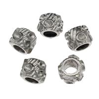 Stainless Steel Large Hole Beads, fashion jewelry & DIY, original color Approx 6mm 