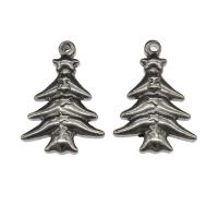 Stainless Steel Pendants, Christmas Tree, original color Approx 1.3mm 