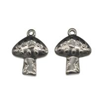 Stainless Steel Pendants, mushroom, original color Approx 1.5mm 