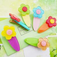 Zinc Alloy Alligator Hair Clip, with Plastic, Flower, cute & for woman 