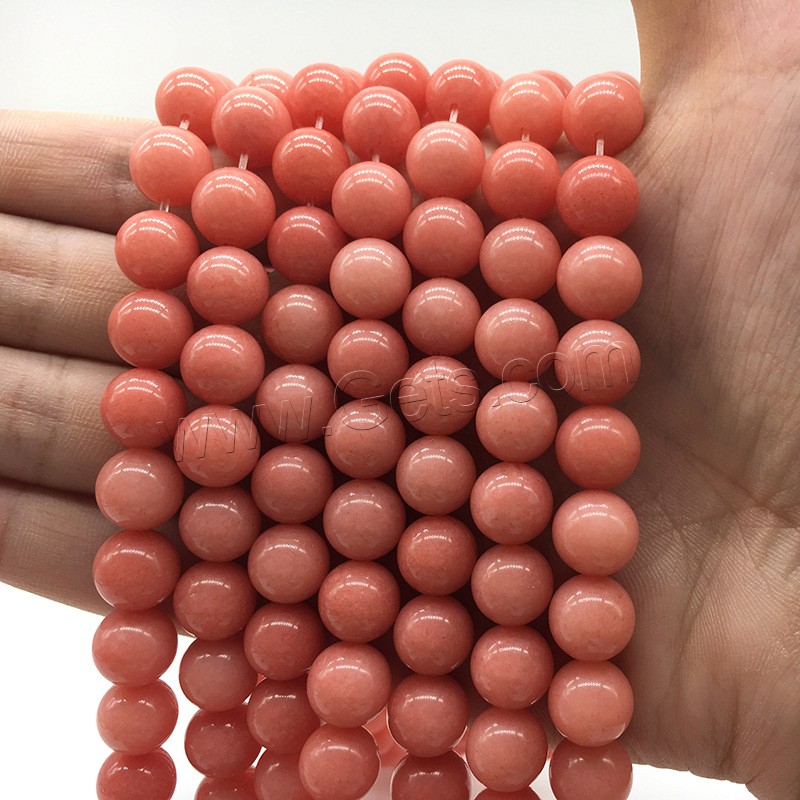 Rhodonite Beads, Rhodochrosite, Round, fashion jewelry & different size for choice, light red, Hole:Approx 1mm, Length:Approx 14.9 Inch, Sold By Strand