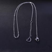 Fashion Stainless Steel Necklace Chain, platinum color plated, fashion jewelry & Unisex & oval chain, 50mm Approx 20.08 Inch 