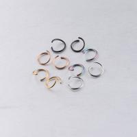 Salto anillo abierto de acero inoxidable, Mini & Lindo & Bricolaje, más colores para la opción, 1x10mm, 100PCs/Bolsa, Vendido por Bolsa