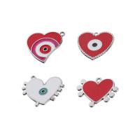 pendentifs de cœur en inox , acier inoxydable, coeur, bijoux de mode & styles différents pour le choix & émail, plus de couleurs à choisir Environ 1.9,2,2.2mm Vendu par sac