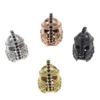 Rhinestone Brass Beads, Helmet, plated, fashion jewelry & DIY & with rhinestone Approx 2.1mm 