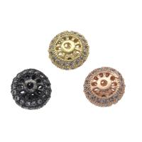 Rhinestone Brass Beads, Round, plated, vintage & fashion jewelry & DIY & with rhinestone Approx 1.3mm 