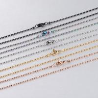 Fashion Stainless Steel Necklace Chain, fashion jewelry & ball chain 1.5mm Approx 17.72 Inch 