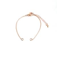 Stainless Steel Bracelet & Bangle Finding, with 4cm extender chain, fashion jewelry & DIY & oval chain 1.5mm Approx 5.52 Inch 