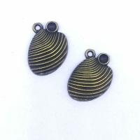 Zinc Alloy Jewelry Pendants, Shell, antique bronze color plated, fashion jewelry & DIY Approx 1mm 
