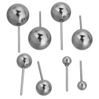 304 Stainless Steel Earring Stud Component, polished, fashion jewelry & DIY original color 