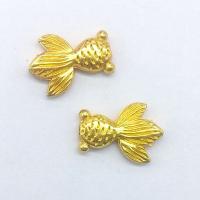 Zinc Alloy Animal Beads, Goldfish, gold color plated, Mini & cute & fashion jewelry & DIY Approx 0.8mm 