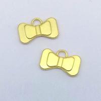 Zinc Alloy Jewelry Pendants, Bowknot, gold color plated, fashion jewelry & DIY Approx 5mm 