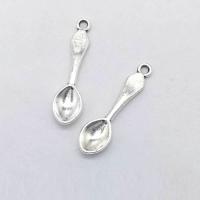 Zinc Alloy Jewelry Pendants, Spoon, antique silver color plated, Mini & fashion jewelry & DIY Approx 1mm 