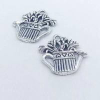 Zinc Alloy Jewelry Pendants, Teapot, antique silver color plated, vintage & fashion jewelry & DIY Approx 1mm 