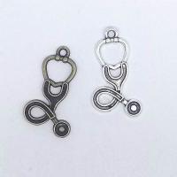 Zinc Alloy Jewelry Pendants, Stethoscope, plated, vintage & DIY Approx 1mm 