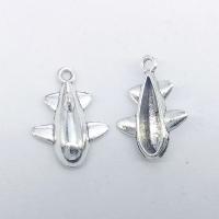 Zinc Alloy Jewelry Pendants, Airplane, antique silver color plated, vintage & DIY Approx 1mm 