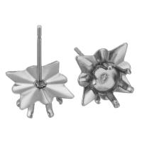 Stainless Steel Earring Stud Component, 304 Stainless Steel, polished, durable & DIY, original color 0.5mm,4.5mm 