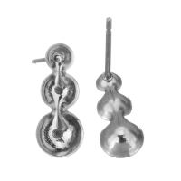 Stainless Steel Earring Stud Component, 304 Stainless Steel, polished, durable & DIY, original color 0.5mm,3mm,4mm,5mm 
