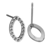 Stainless Steel Earring Stud Component, 304 Stainless Steel, polished, durable & DIY, original color 0.5mm,0.5mm 