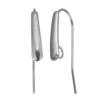 Stainless Steel Hook Earwire, 304 Stainless Steel, polished, DIY & with loop, original color 0.5mm Approx 2.5mm 