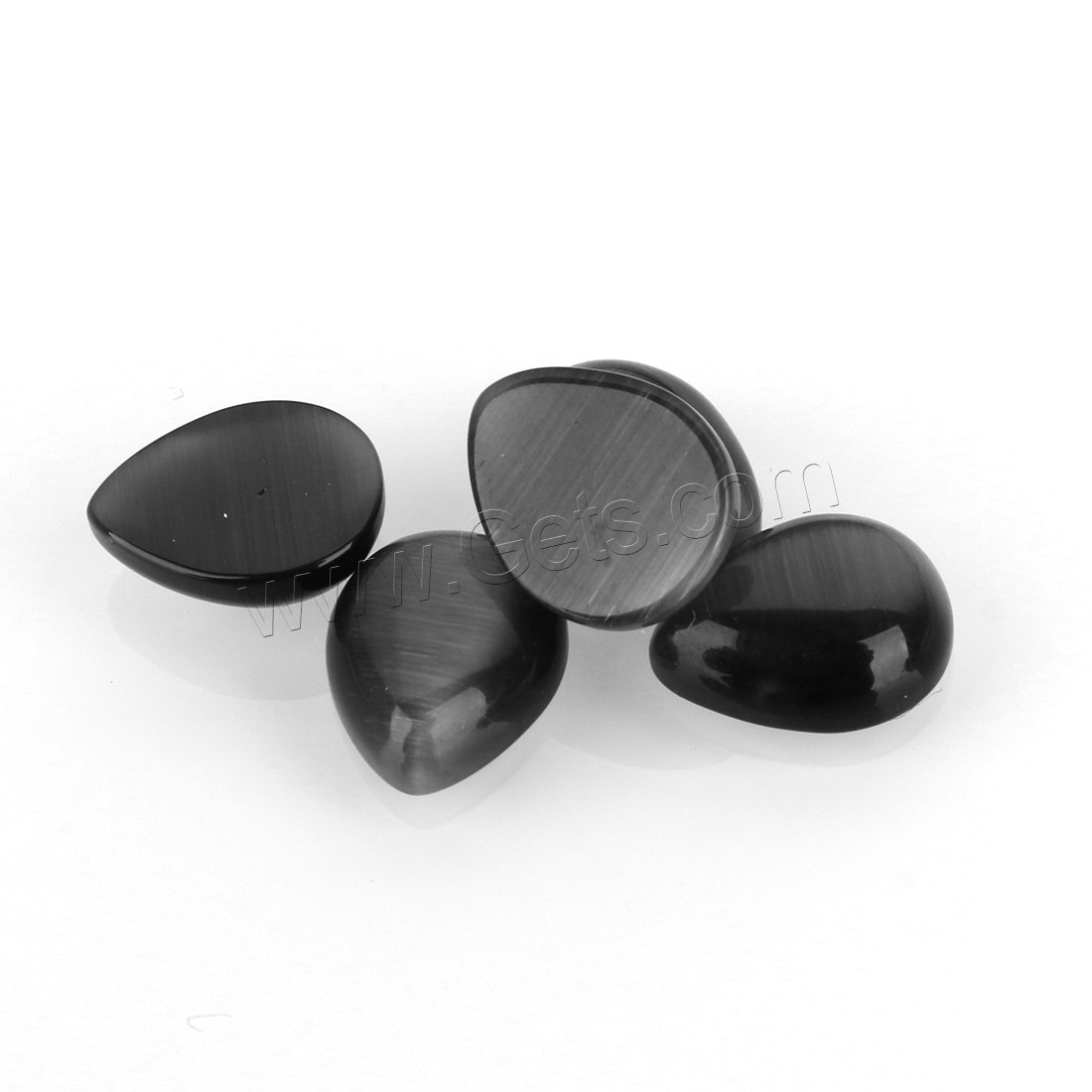Cats Eye Cabochons, Teardrop, DIY & different size for choice & faceted, more colors for choice, Sold By PC