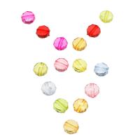 Jelly Style Acrylic Beads, Round, Mini & cute & DIY, mixed colors, 11*6.5mm Approx 1.5mm, Approx 