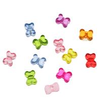 Jelly Style Acrylic Beads, Bowknot, Mini & cute & DIY, mixed colors Approx 2mm, Approx 