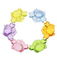 Transparent Acrylic Pendants, Crab, cute & fashion jewelry & DIY & jelly style, mixed colors Approx 3mm, Approx 