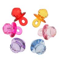Transparent Acrylic Pendants, nipple of a feeding bottle shape, cute & fashion jewelry & DIY & jelly style, mixed colors, 38*27mm Approx 4.5mm, Approx 
