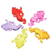 Transparent Acrylic Pendants, Lion, cute & fashion jewelry & DIY & jelly style, mixed colors Approx 3mm, Approx 
