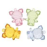 Transparent Acrylic Pendants, Pig, cute & fashion jewelry & DIY & jelly style, mixed colors Approx 2.5mm, Approx 