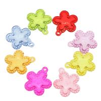 Transparent Acrylic Pendants, Starfish, cute & fashion jewelry & DIY & jelly style, mixed colors Approx 2.5mm, Approx 
